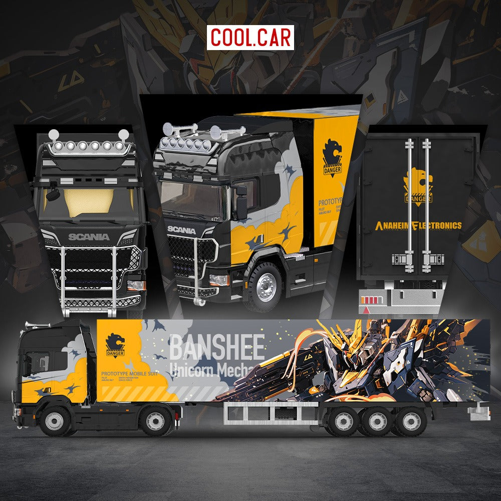 (Pre-Order) (CC644022) Scania Container Truck - (Grey Mecha Livery)