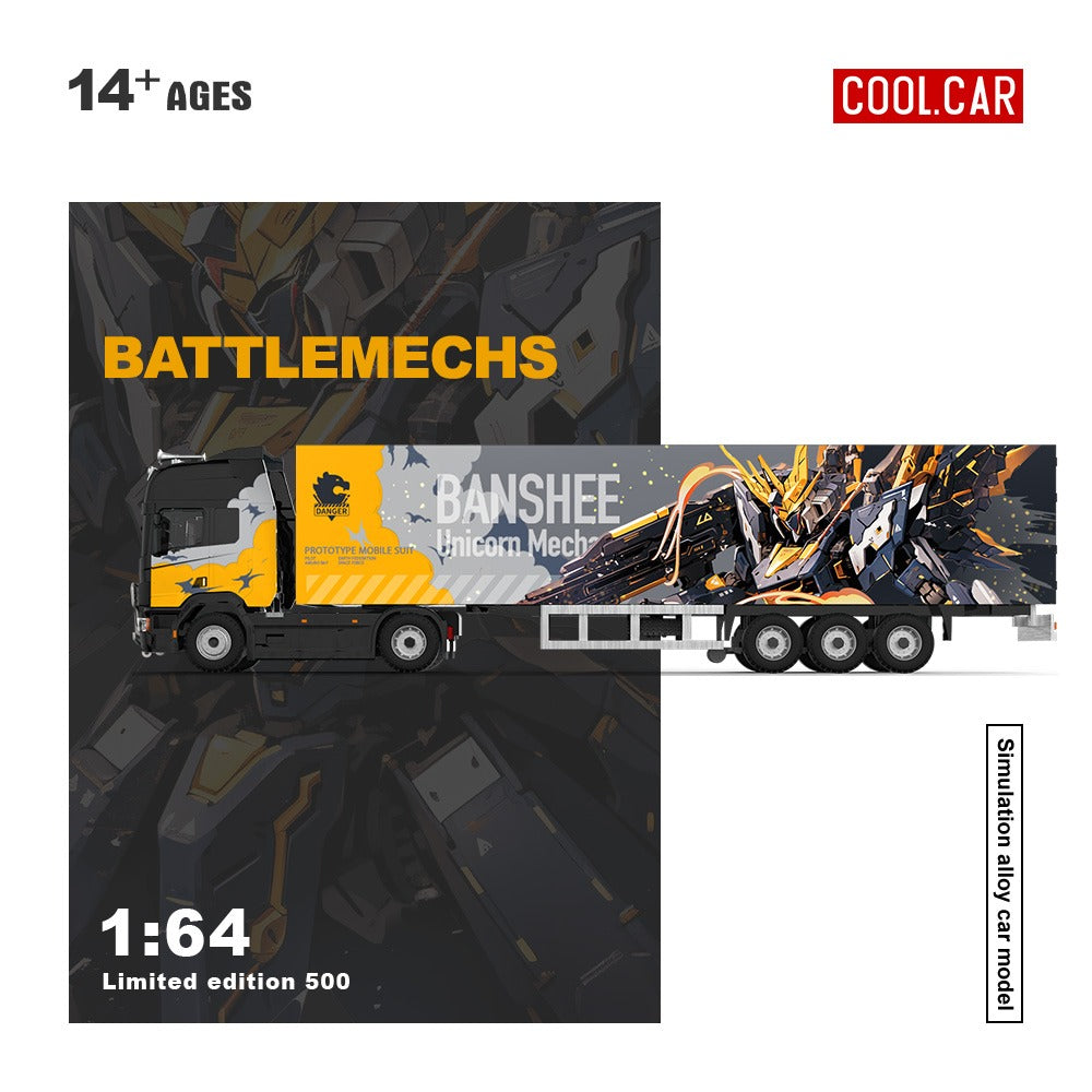 (Pre-Order) (CC644022) Scania Container Truck - (Grey Mecha Livery)
