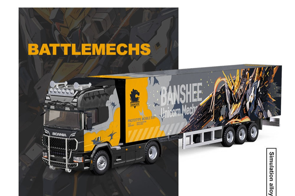 (Pre-Order) (CC644022) Scania Container Truck - (Grey Mecha Livery)