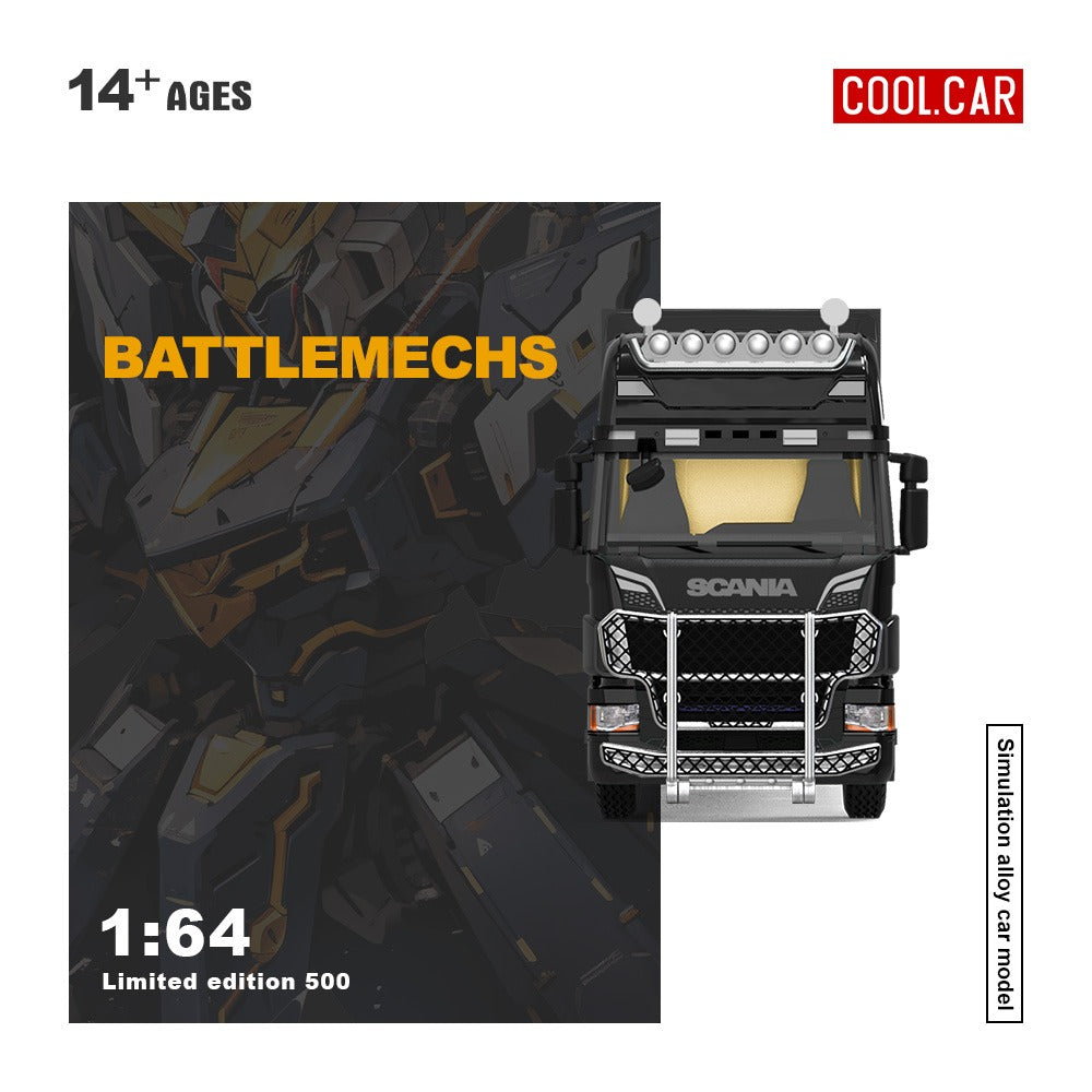 (Pre-Order) (CC644022) Scania Container Truck - (Grey Mecha Livery)