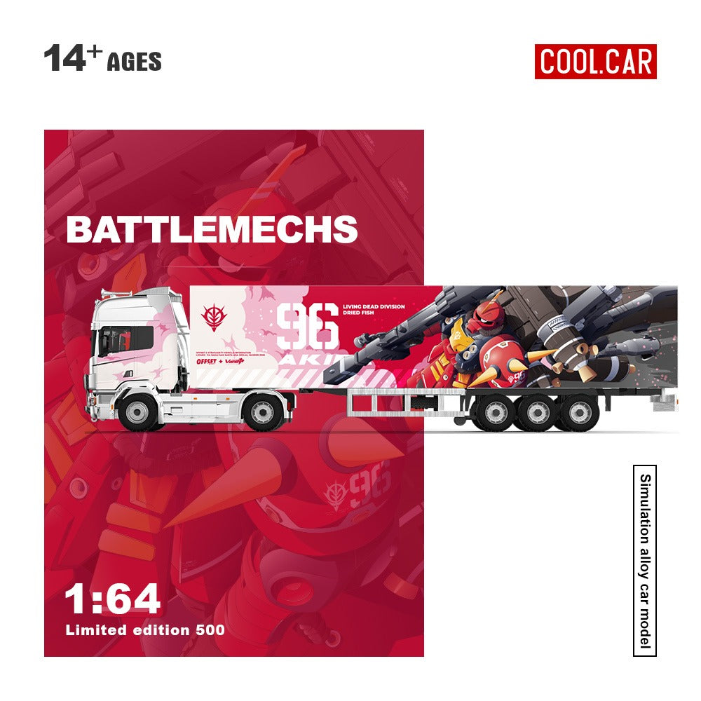 (Pre-Order) (CC644023) Scania Container Truck - (Pink Mecha Livery)
