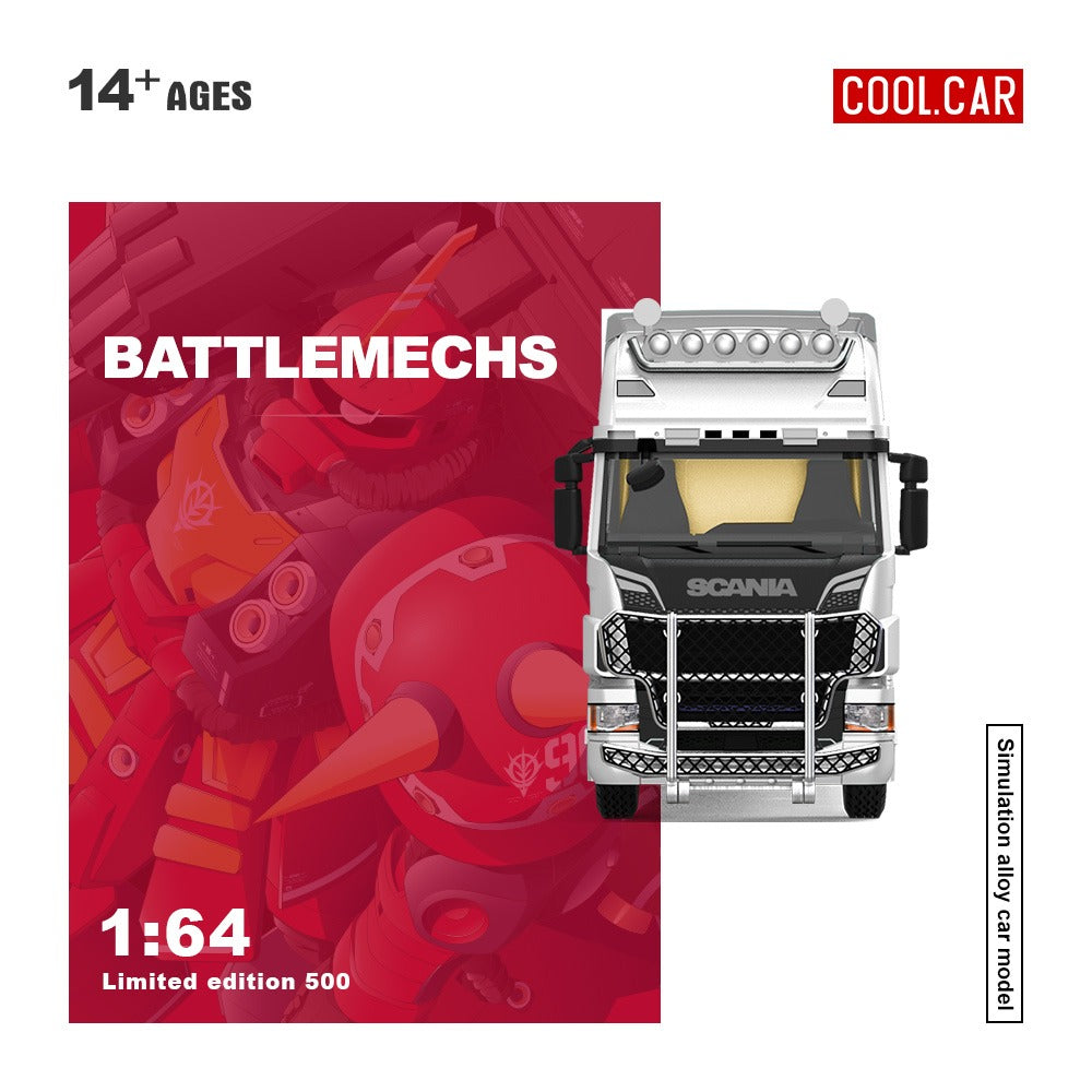 (Pre-Order) (CC644023) Scania Container Truck - (Pink Mecha Livery)