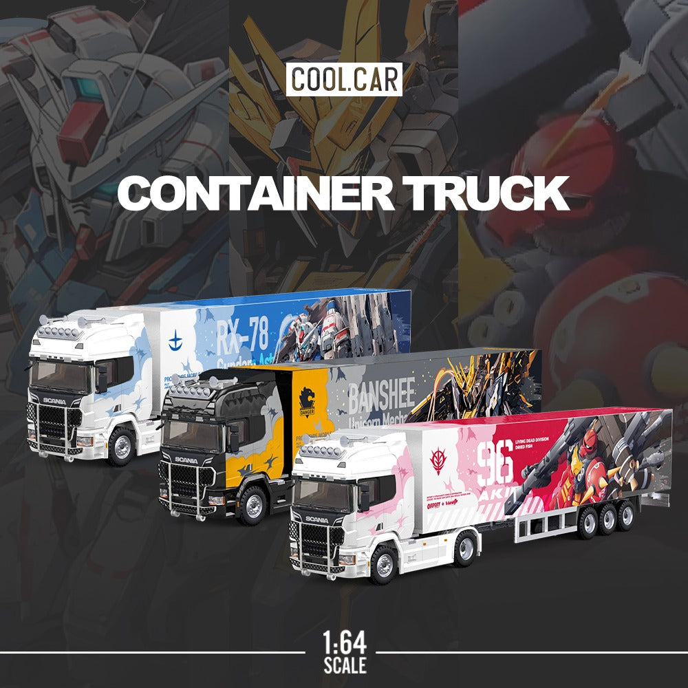 (Pre-Order) (CC644023) Scania Container Truck - (Pink Mecha Livery)