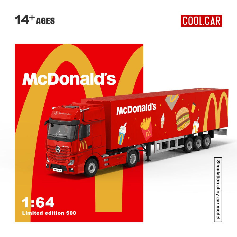 (Pre-Order)(CC646736) Mercedes-Benz Actros container truck (McDonalds livery)
