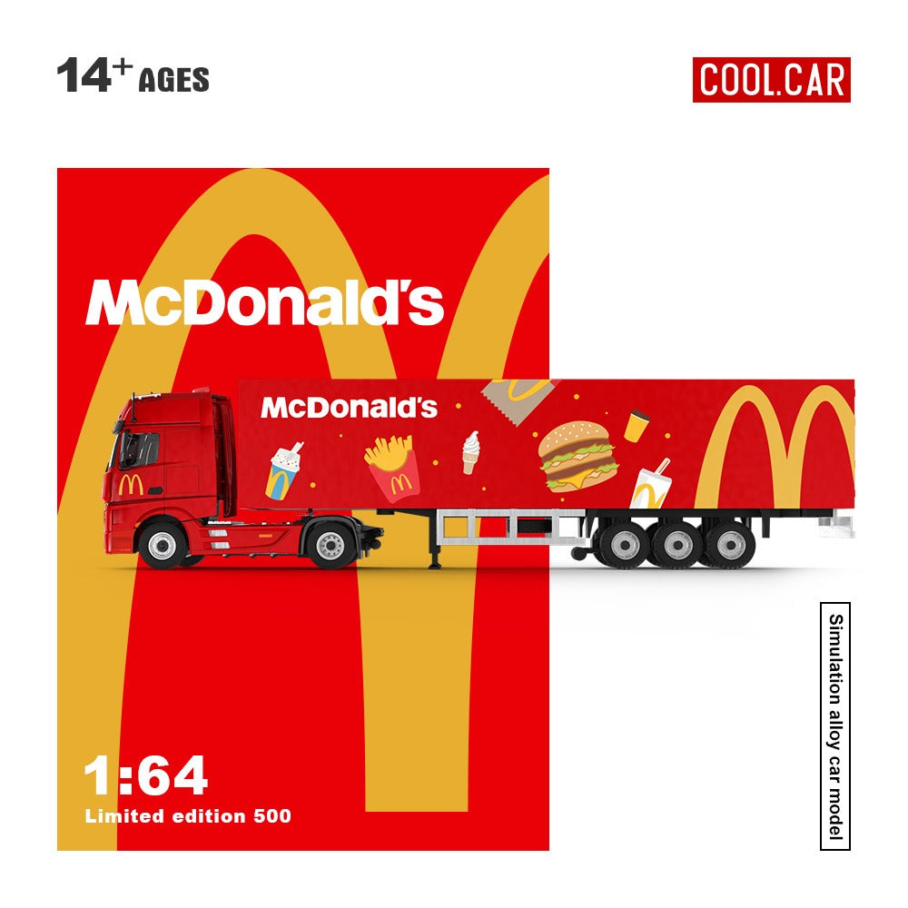 (Pre-Order)(CC646736) Mercedes-Benz Actros container truck (McDonalds livery)