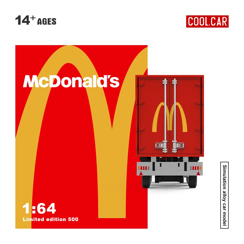 (Pre-Order)(CC646736) Mercedes-Benz Actros container truck (McDonalds livery)