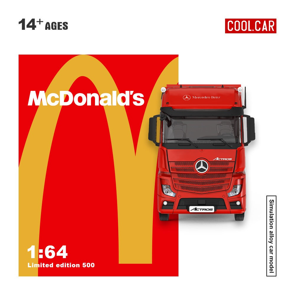 (Pre-Order)(CC646736) Mercedes-Benz Actros container truck (McDonalds livery)