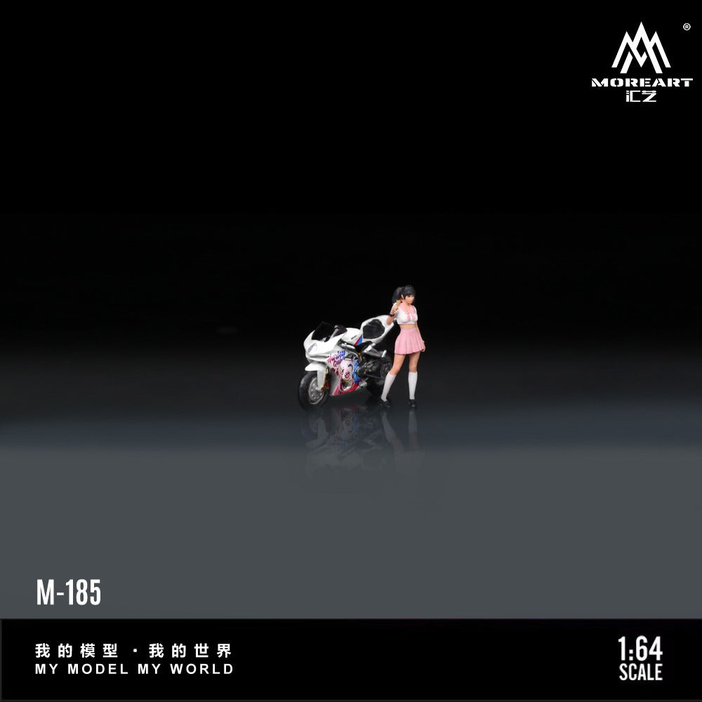 (Pre-Order) (MO222185) Ducati Clown Girl Motorcycle with Figurine