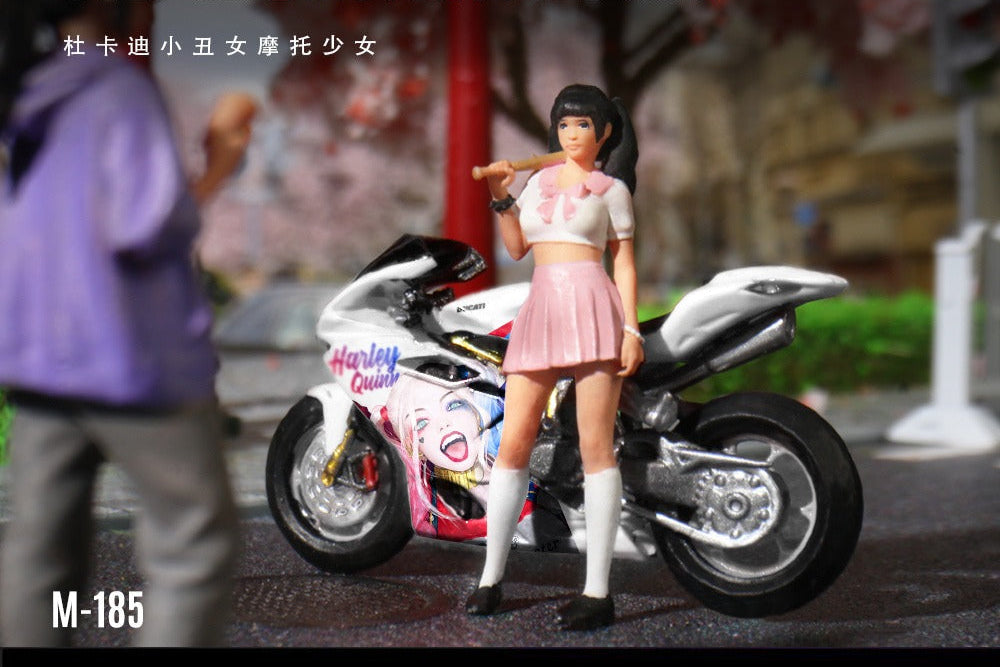 (Pre-Order) (MO222185) Ducati Clown Girl Motorcycle with Figurine