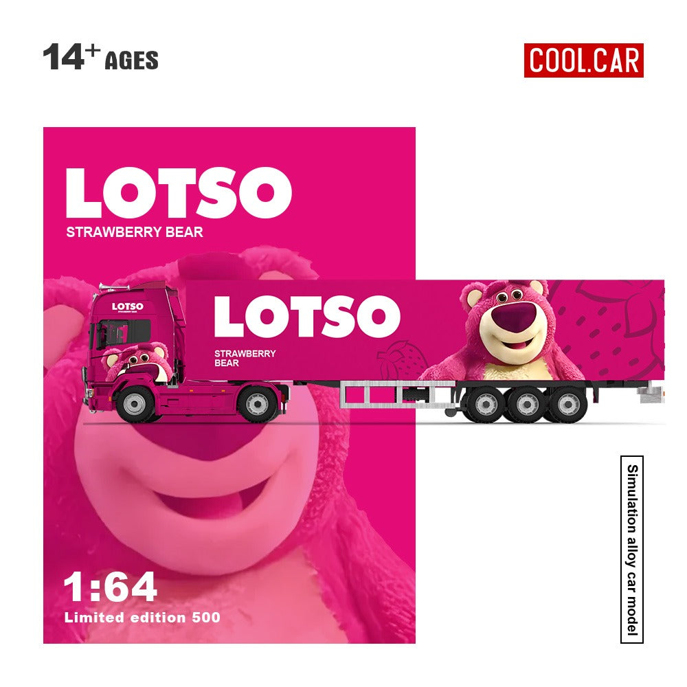 (Pre-Order)(CC644024) Scania Container Truck - Strawberry Bear
