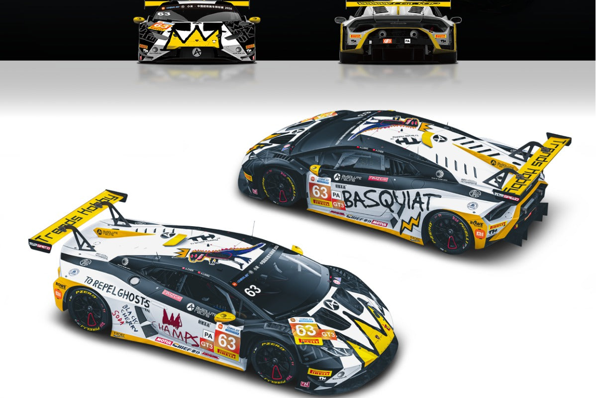 (Pre-Order) 241083(S) Trends Hobby 1/64 Lamborghini Hurancan GT3 Evo 2 (Basquiat)