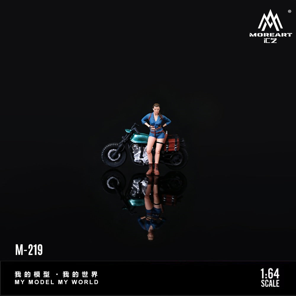 (Pre-Order) (MO222219) Tomb Raider Female Figure Off-road Motorcycle Set Resin