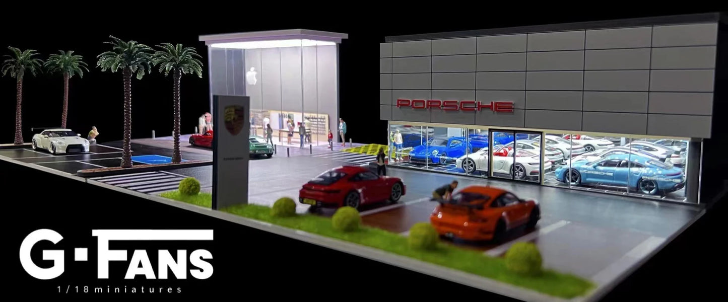 (710031) - G-Fans 1:64 Porsche Diorama