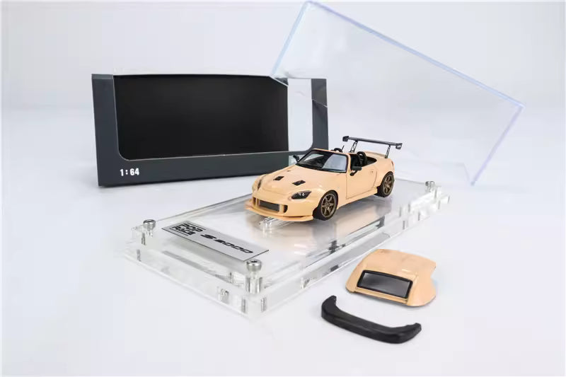 (PR64-S2000-YLO) (RESIN) S2000 Hong Kong Toy Car Salon Exclusive