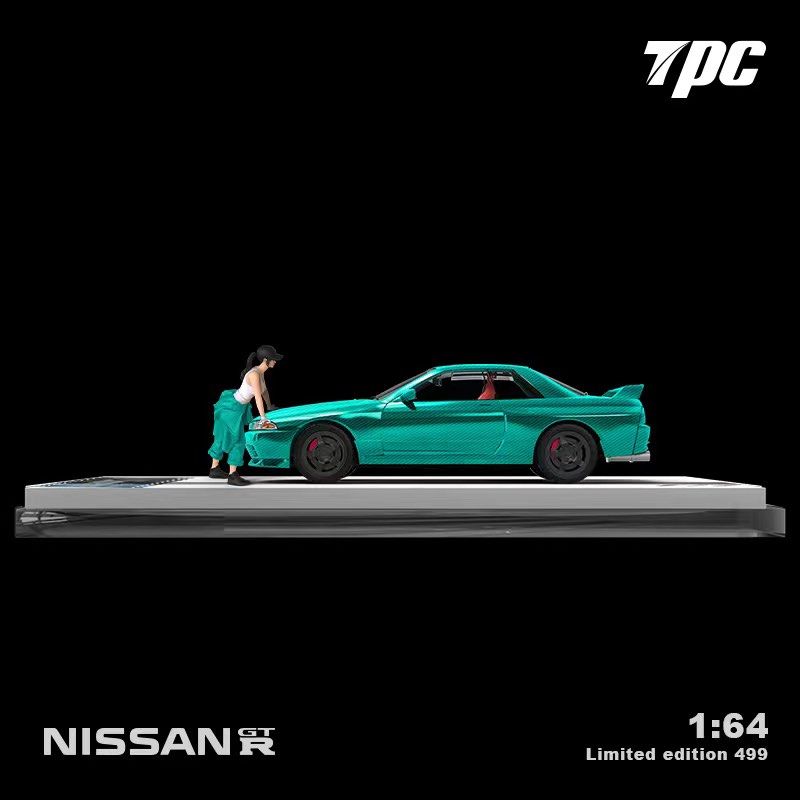 (TPC644130-1) - Nissan GTR R32 Green with figurine