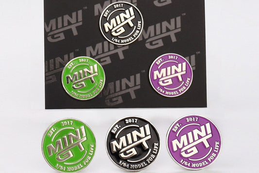 (Pre-Order) (MGTOM034) Mini GT Metal Emblem Set (Black Purple Green)