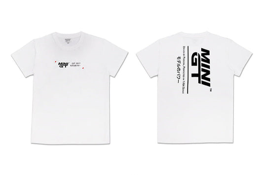 (Pre-Order) (MGTOM025) Mini GT T-shirt Driven by Passion (White)