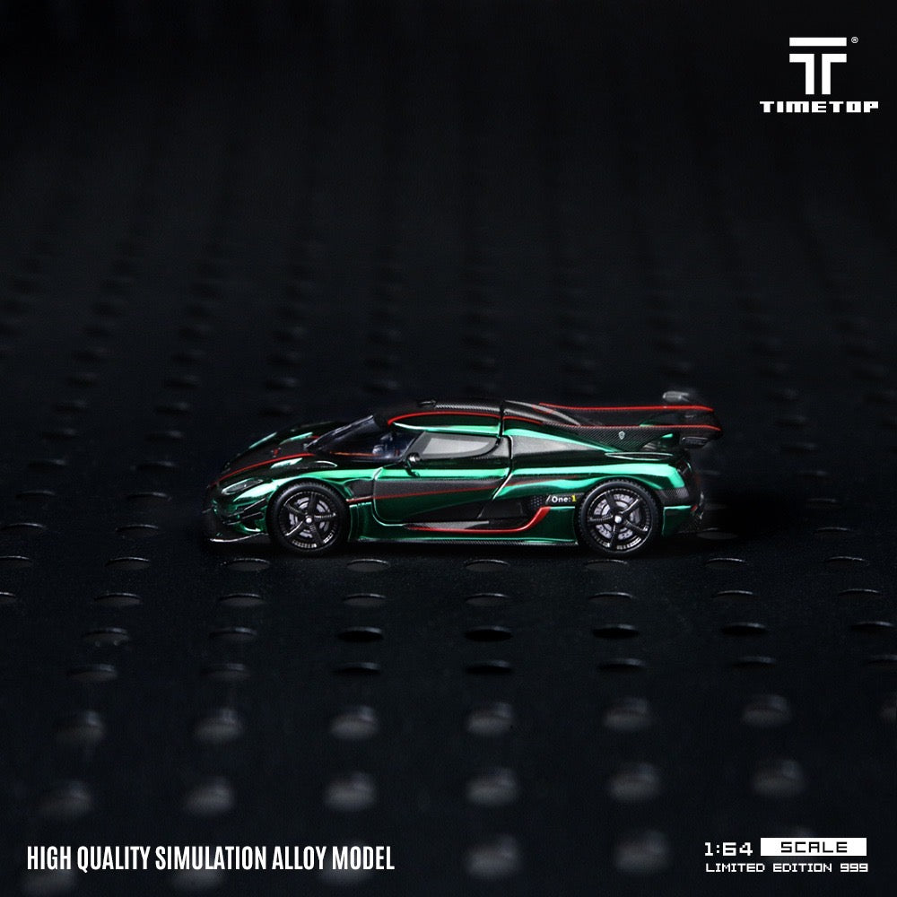 (Pre-Order)(TT644817) Koenigsegg One:1 (Metallic Green)