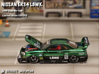 NISSAN LBWK ER34 Special Edition - Chrome Green