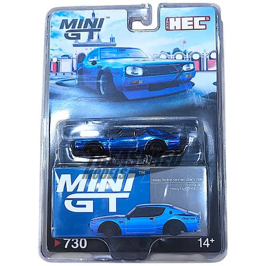 (MGT00730) Nissan Skyline Kenmeri Liberty Walk Chrome Blue Hobby Expo China 2024