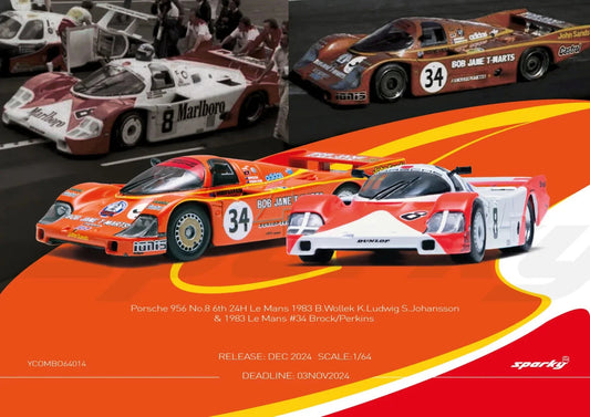 Porsche 956 6th 24H Le Mans 1983 Combo Set