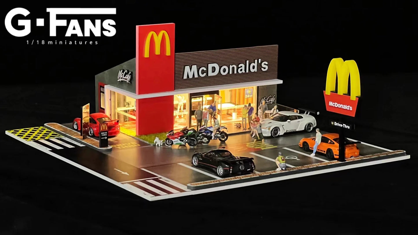 (710033) - G-Fans 1:64 McDonald's Building Diorama