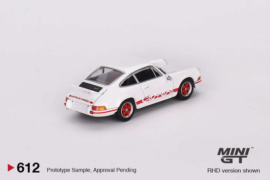 (MGT00612) Mini GT Porsche 911 Carrera RS 2.7 - Grand Prix White with Red Livery