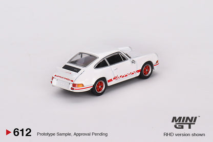 (MGT00612) Mini GT Porsche 911 Carrera RS 2.7 - Grand Prix White with Red Livery