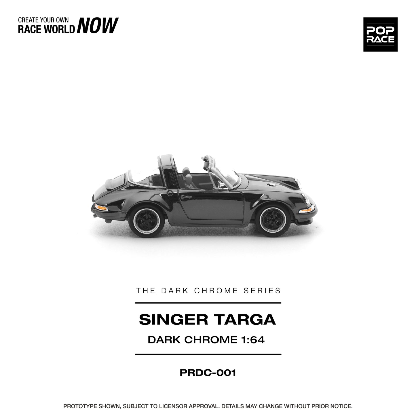 Pre-Order) (PRDC001) SINGER TARGA DARK CHROME