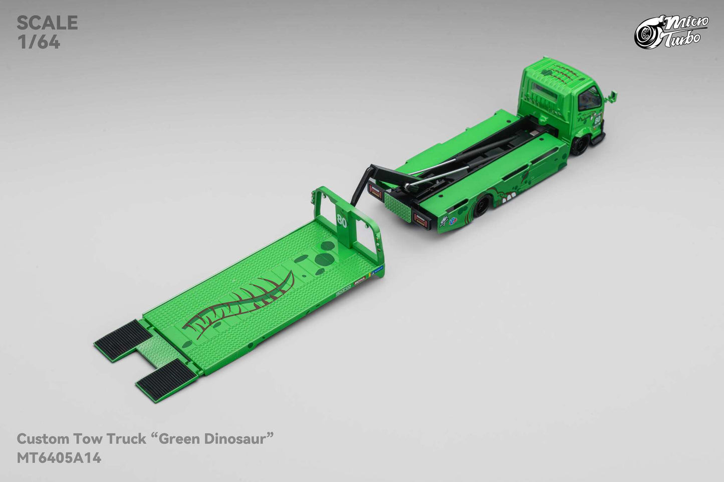 (MT6405A14) Microturbo Custom Hauler - Green Dino (Rexy)