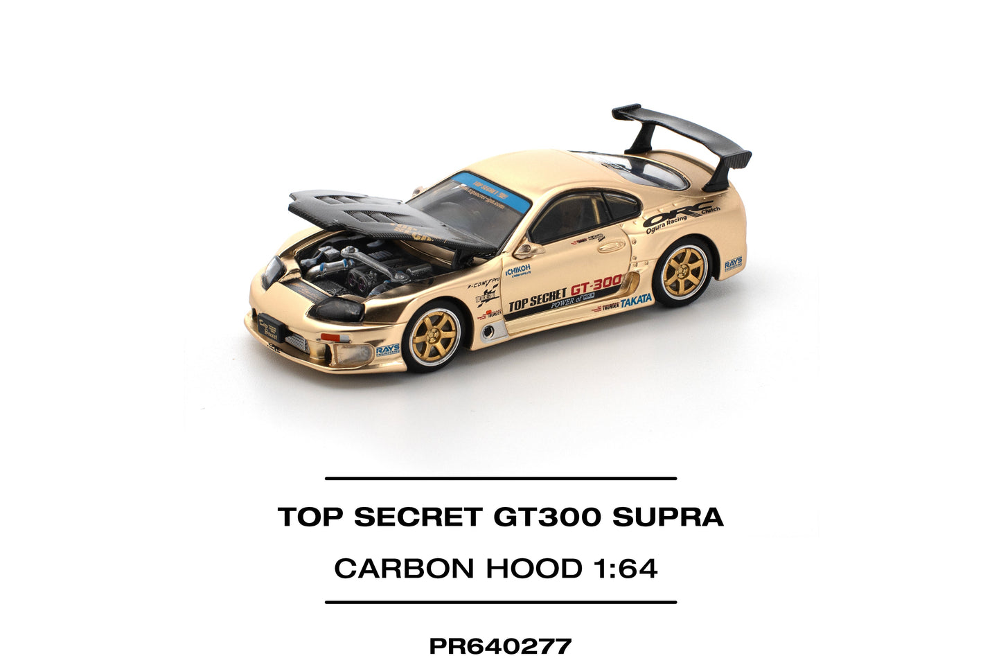 (Pre-Order) (PR640277) TOP SECRET GT300 SUPRA - CHROME GOLD