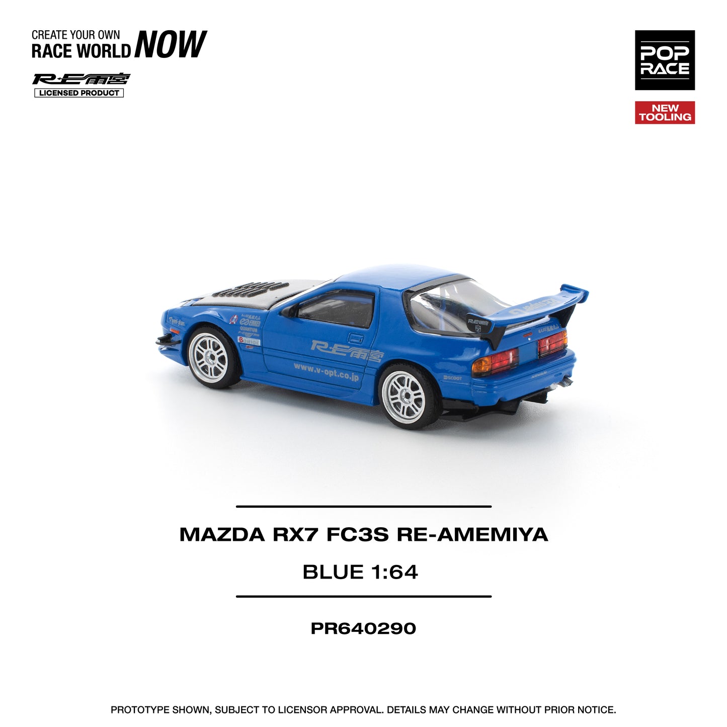 (Pre-Order) (PR640290) MAZDA RX7 (FC3S) RE-AMEMIYA BLUE