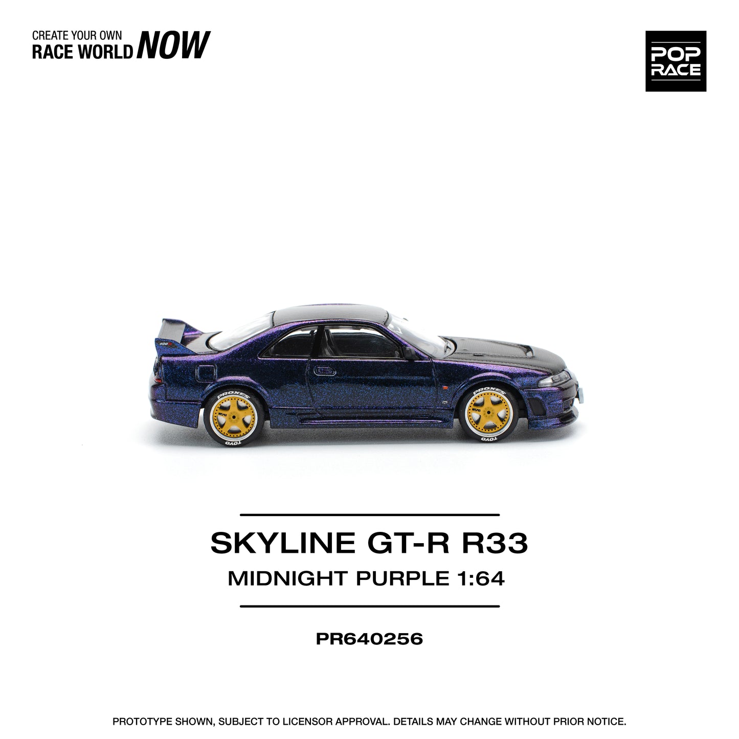 (Pre-Order) PR640256 SKYLINE GT-R R33 NISMO - MIDNIGHT PURPLE