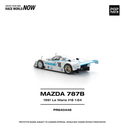 (Pre-Order) (PR640446) Pop Race Mazda 787B 1991 Le Mans 24hrs #18