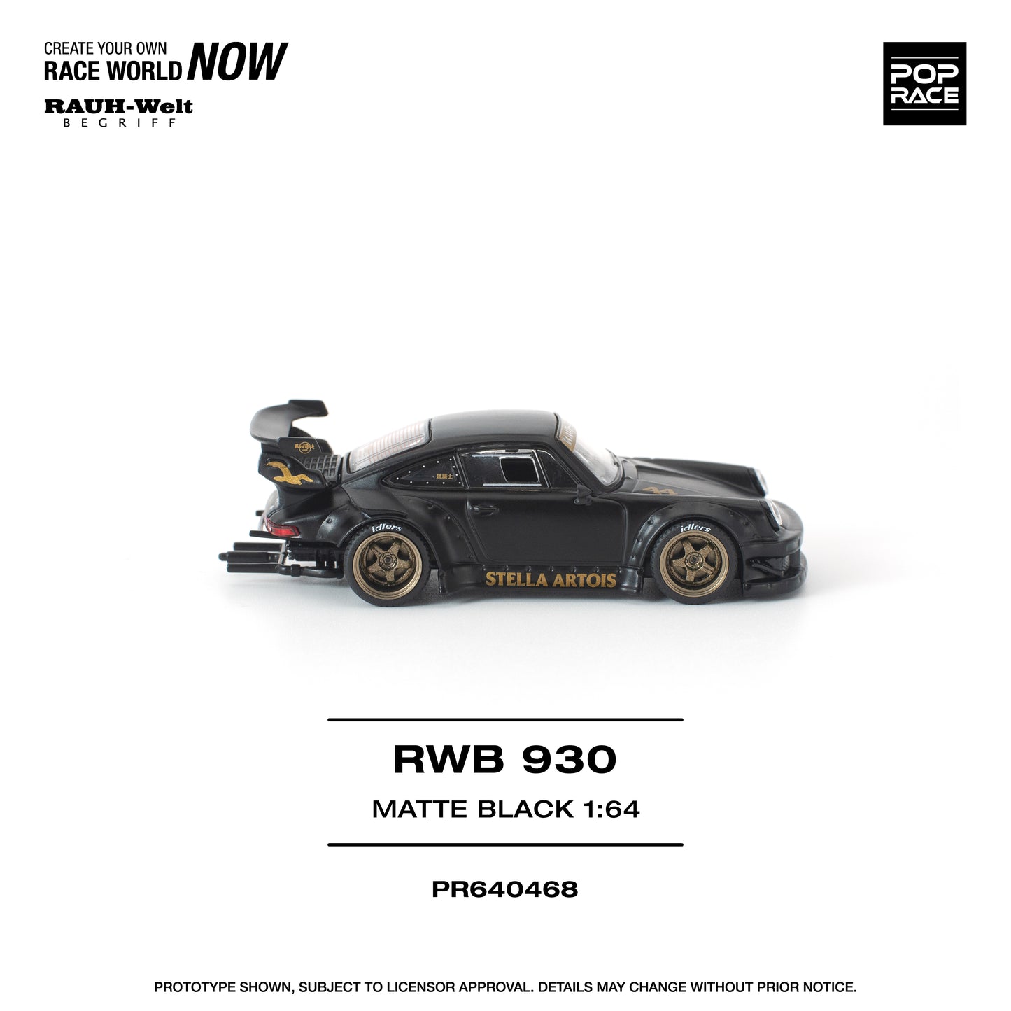 (Pre-Order) (PR640468) RWB 930 MATTE BLACK "STELLA ARTOIS" NEW TOOLING