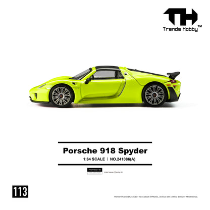 (Pre-Order) (241086(A)) - Porsche 918 Spyder - Acid Green