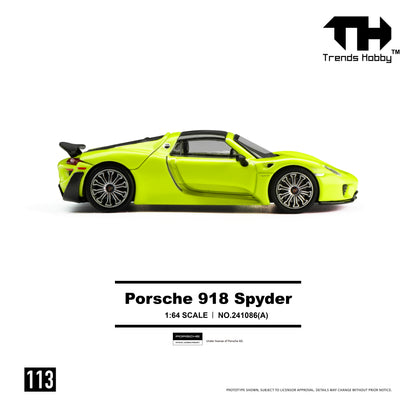 (Pre-Order) (241086(A)) - Porsche 918 Spyder - Acid Green