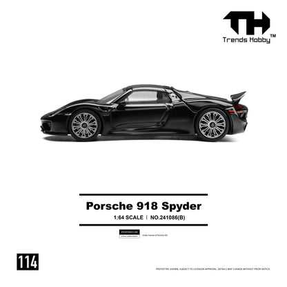 (Pre-Order) (241086(B)) - Porsche 918 Spyder - Black