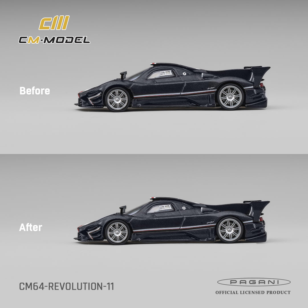 (Pre-Order)(CM64-REVOLUTION-11) Pagani Zonda Revlucion Navy Carbon Fiber