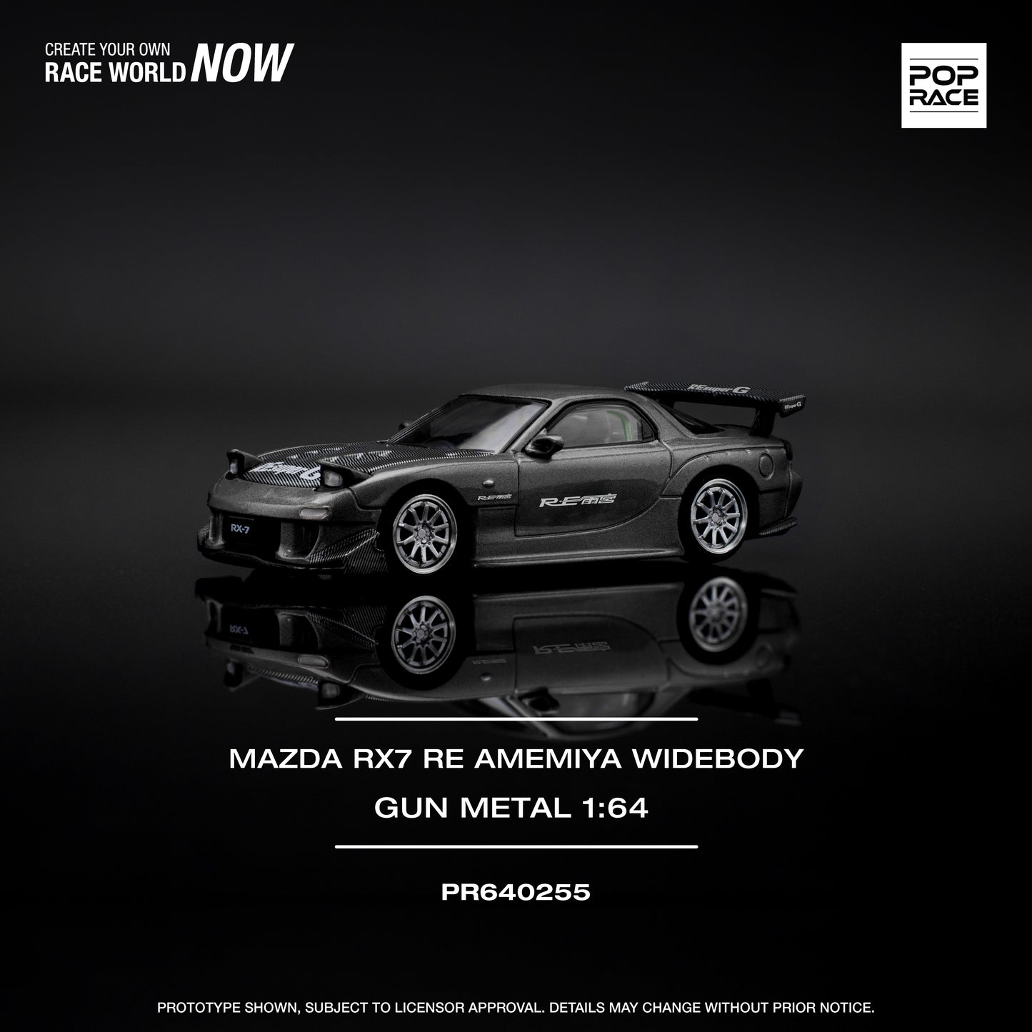 (PR640255) MAZDA RX7 RE-AMEMIYA - GUN METAL