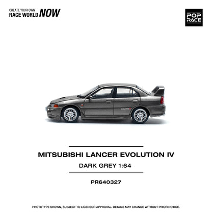 (Pre-Order) (PR640327) - MITSUBISHI LANCER EVOLUTION IV DARK GREY