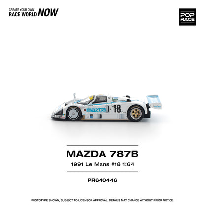 (Pre-Order) (PR640446) Pop Race Mazda 787B 1991 Le Mans 24hrs #18