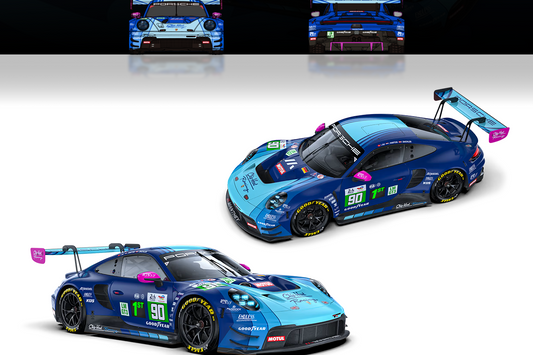 (Pre-Order) (241084(I)) Trends Hobby 1/64 Porsche 911 GT3 R LeMan 24H 2025 #90