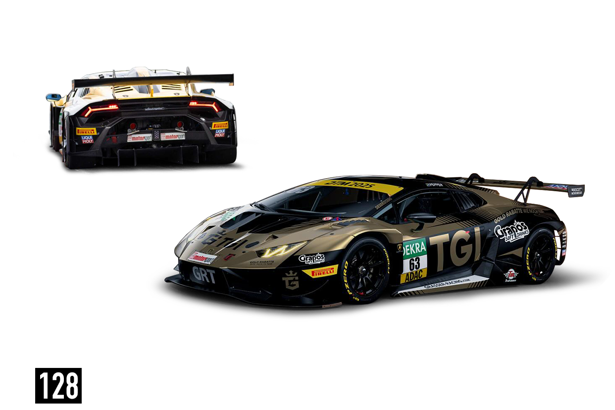 (Pre-Order) 241083(F) Trends Hobby 1/64 Lamborghini Huracan GT3 EVO2 - DTM 2025 #63