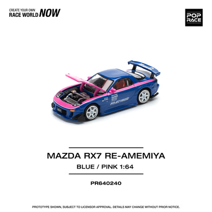 (Pre-Order) (PR640240) MAZDA RX7 RE-AMEMIYA - BLUE/PINK