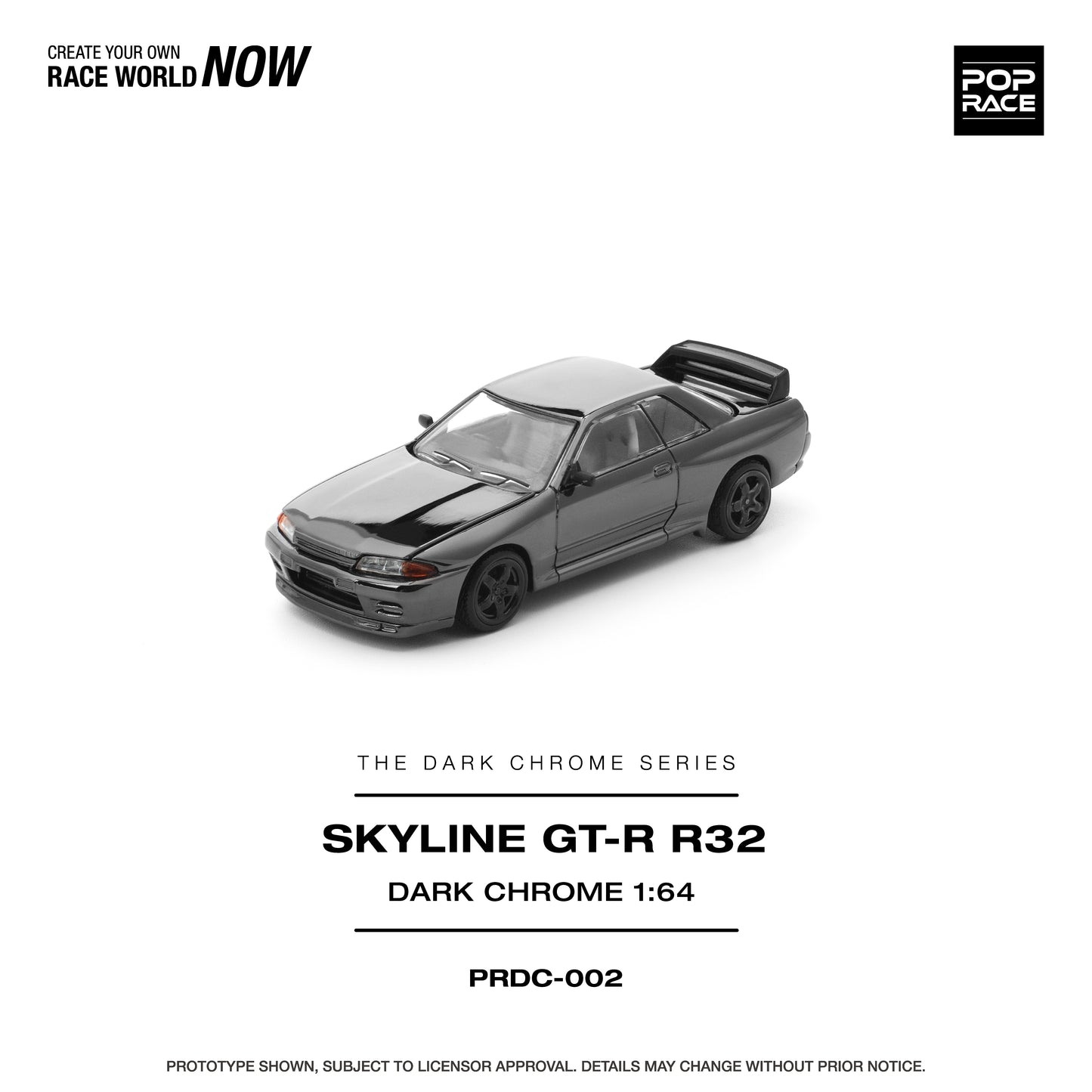 Pre-Order) (PRDC002) R32 GT-R DARK CHROME