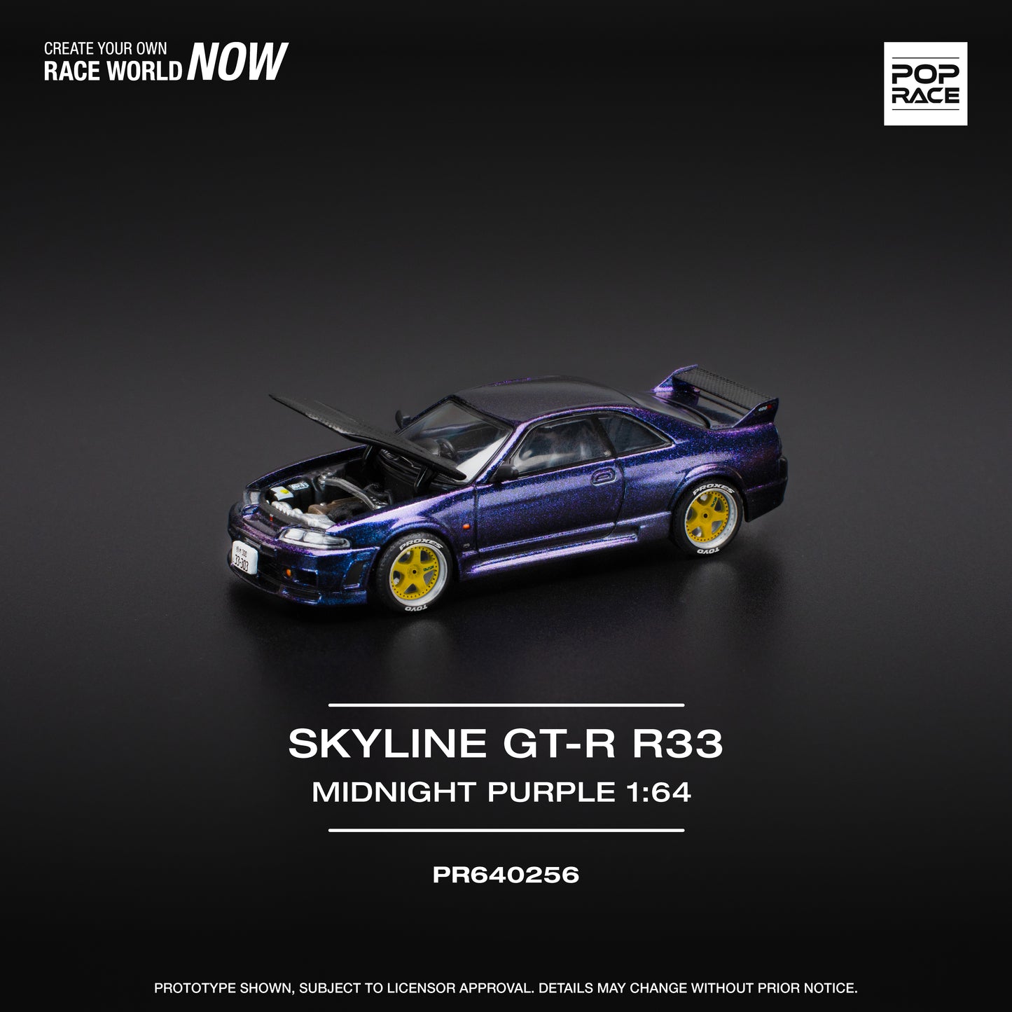 (Pre-Order) PR640256 SKYLINE GT-R R33 NISMO - MIDNIGHT PURPLE