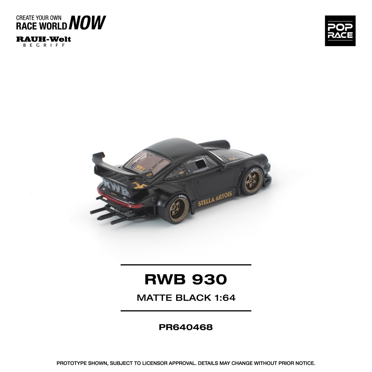 (Pre-Order) (PR640468) RWB 930 MATTE BLACK "STELLA ARTOIS" NEW TOOLING