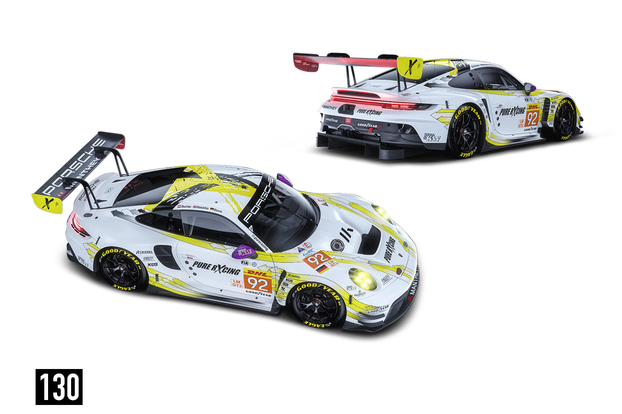 (Pre-Order) 241084(L) Trends Hobby 1/64 Porsche 911 GT3 R- LeMans 24H 2024 #92