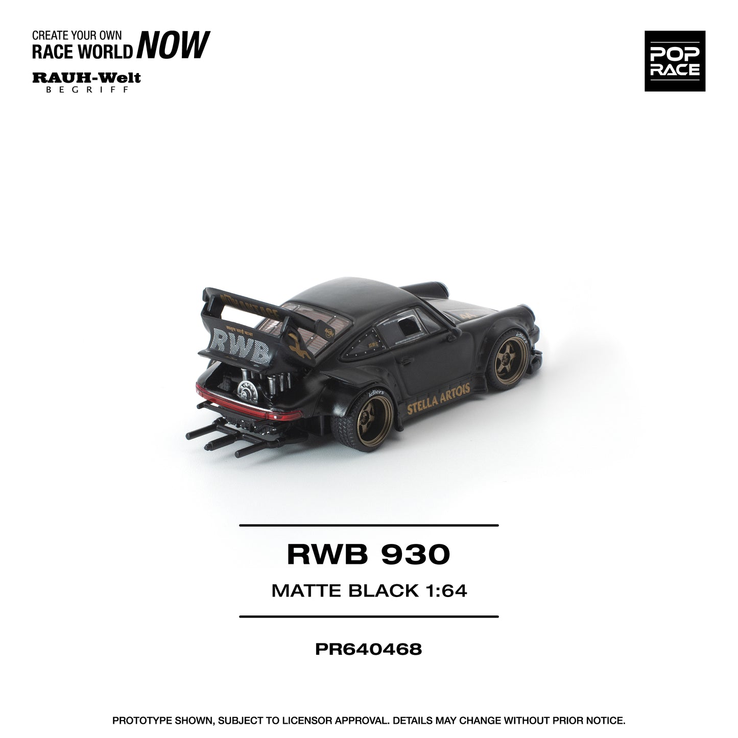 (Pre-Order) (PR640468) RWB 930 MATTE BLACK "STELLA ARTOIS" NEW TOOLING